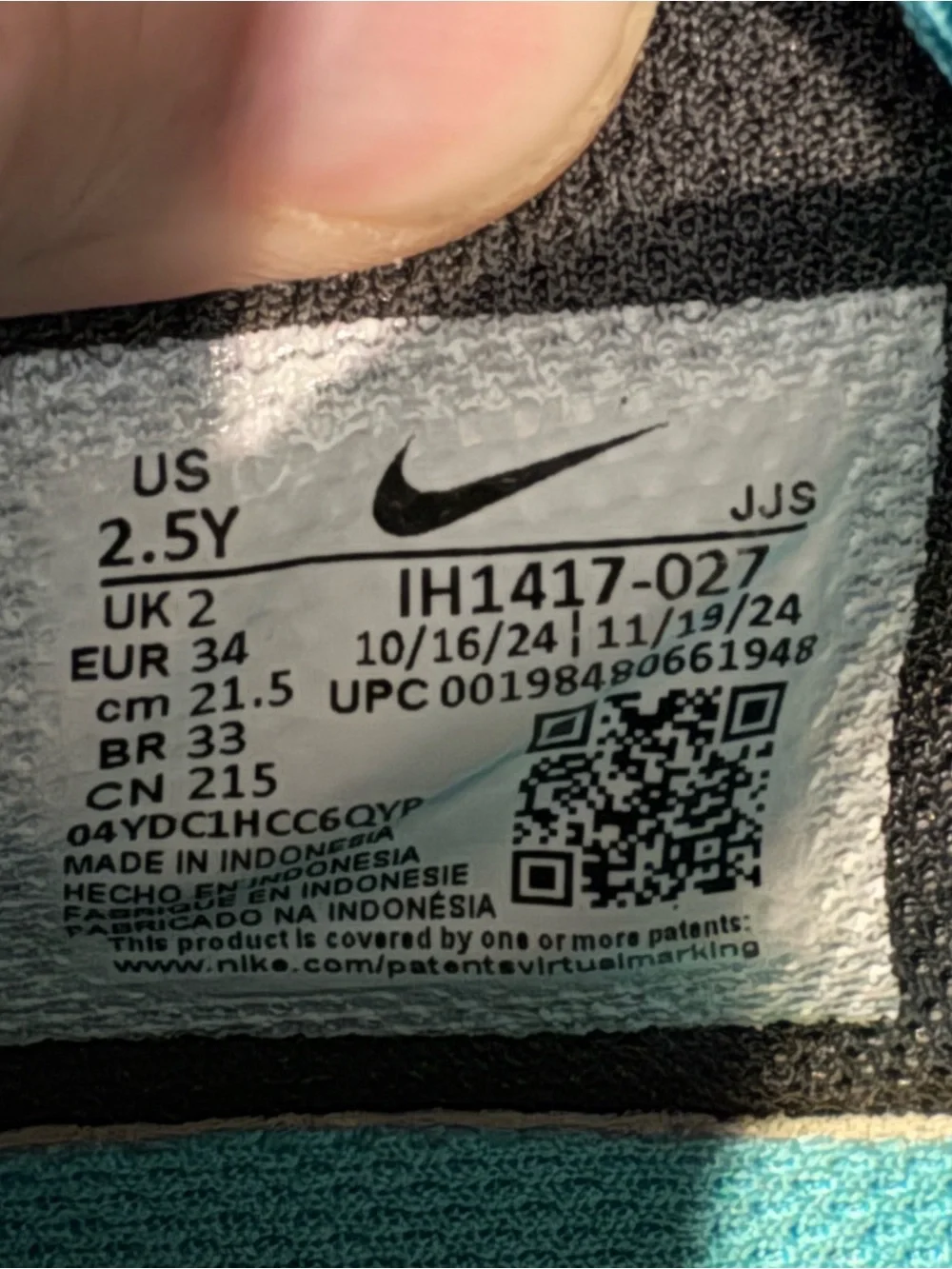 Nike Air Max 90 Easyon Black Grey Teal IH1417-027 Youth Size 2.5Y Fast Shipping